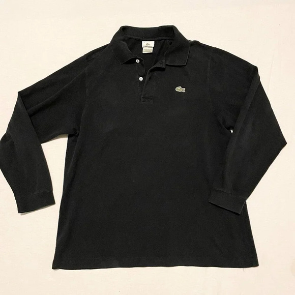 Lacoste Polo Shirt Long Sleeve Mens Size 7 - Picture 1 of 16